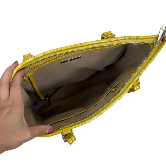 Brahmin Medium Asher Tote Bag Shoulder Bag Buttercup Melbourne Yellow - Picture 12 of 14